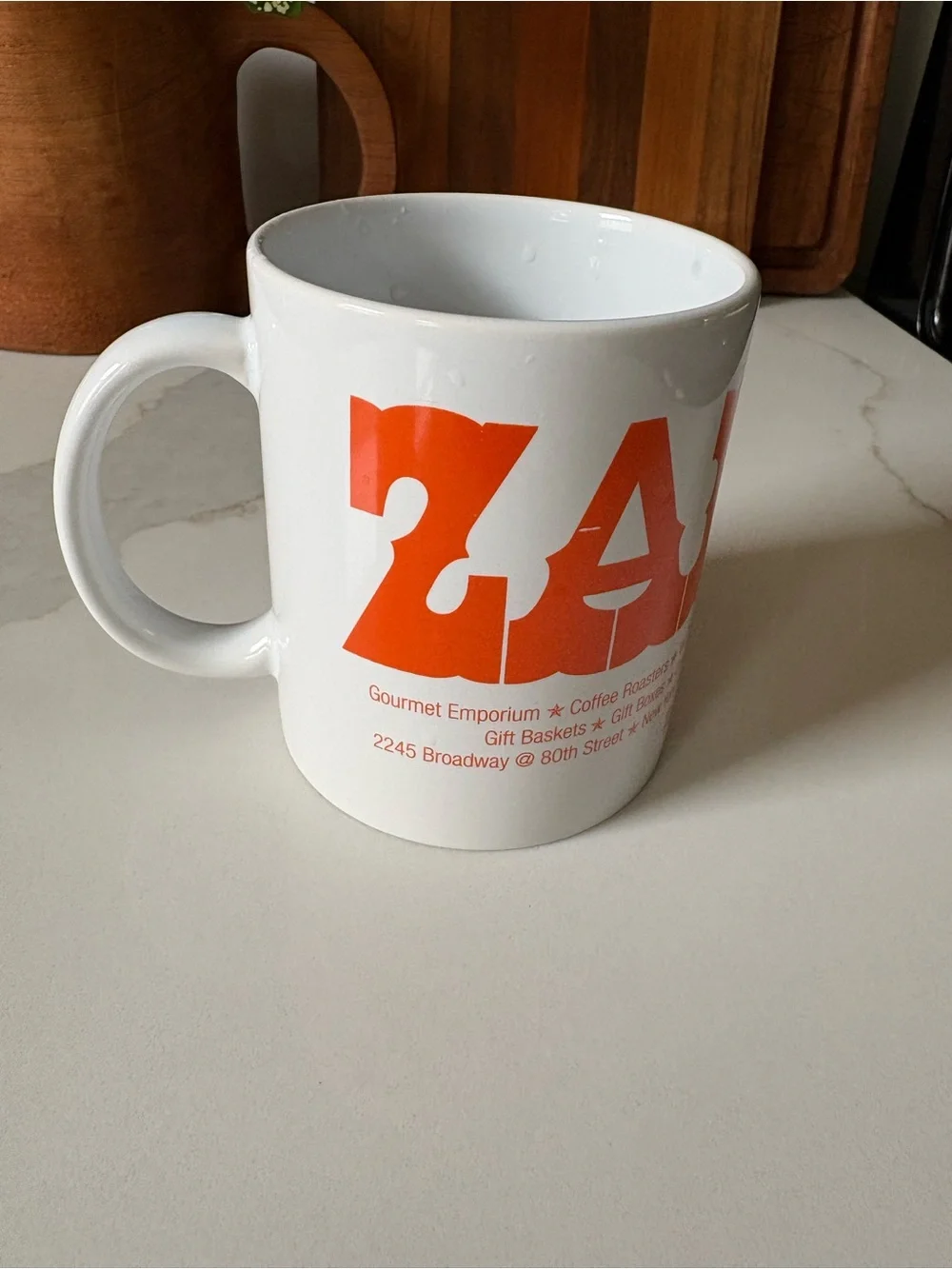 Zabar’s NYC White Ceramic Coffee Mug Like New